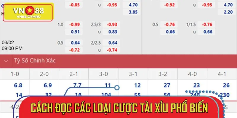 Hướng dẫn đọc kèo tài xỉu VN88 chuẩn xác nhất